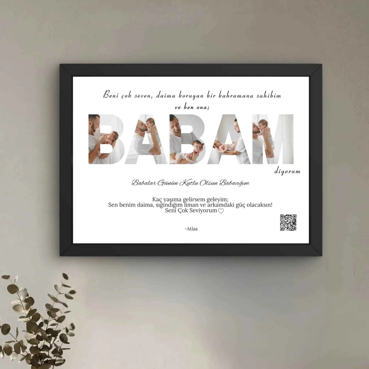 5 Fotoğraflı BABAM Tablo