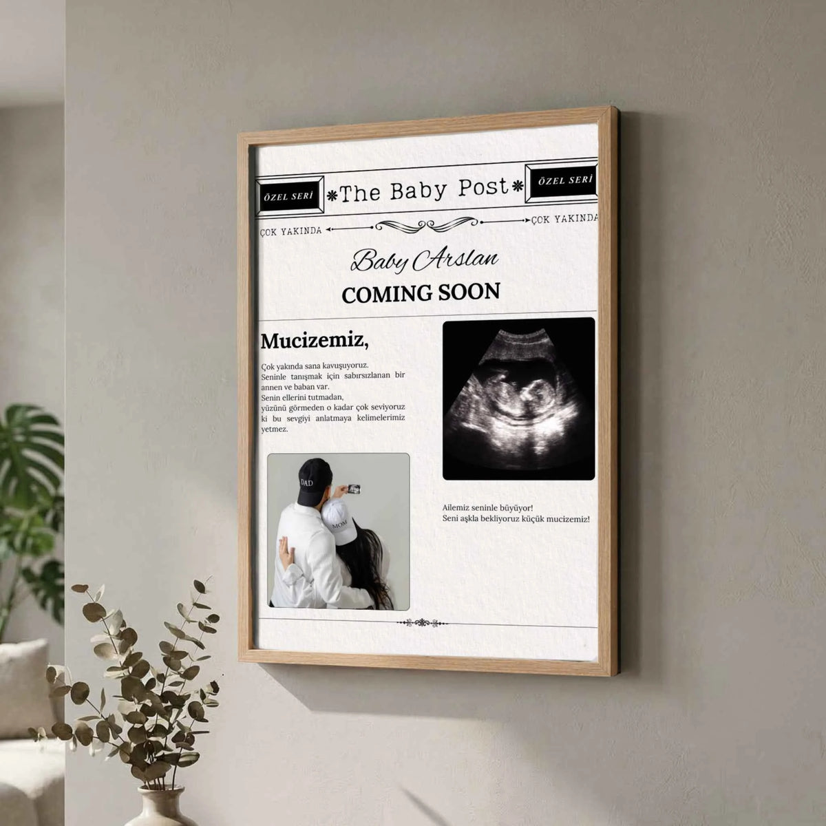 Bebek Anı Gazetesi Tablo | The Baby Post