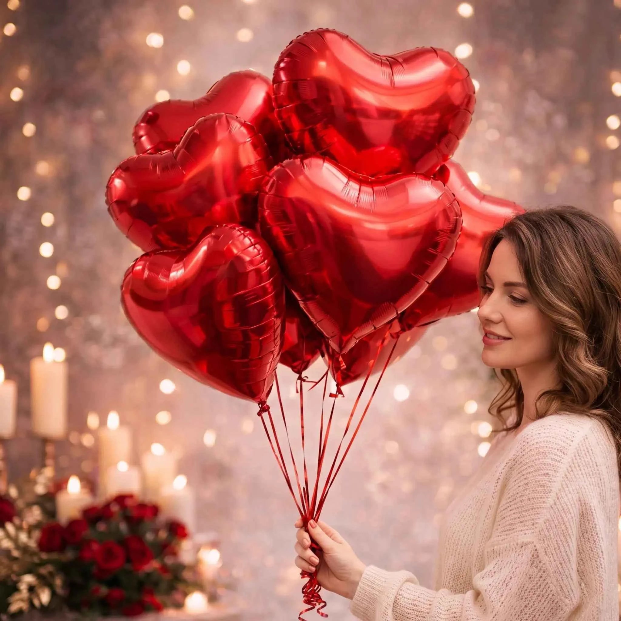 Kırmızı Kalp Folyo Balon
