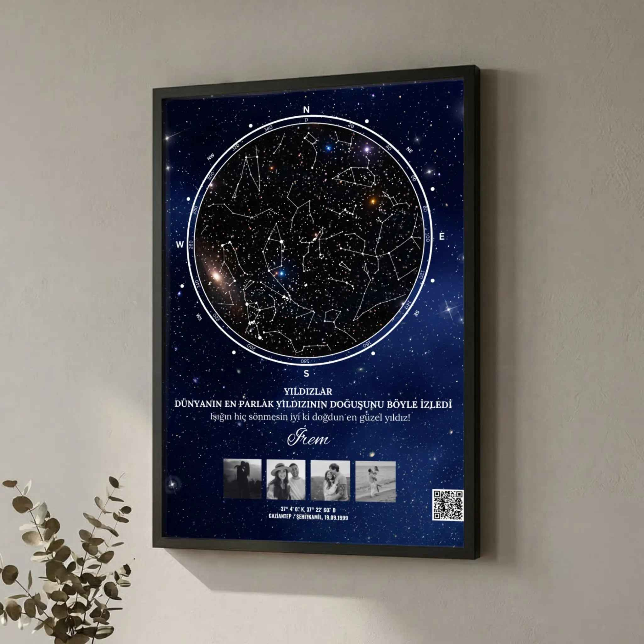 Fotoğraflı Yıldız Haritaları - Happy Endings Gift Shop