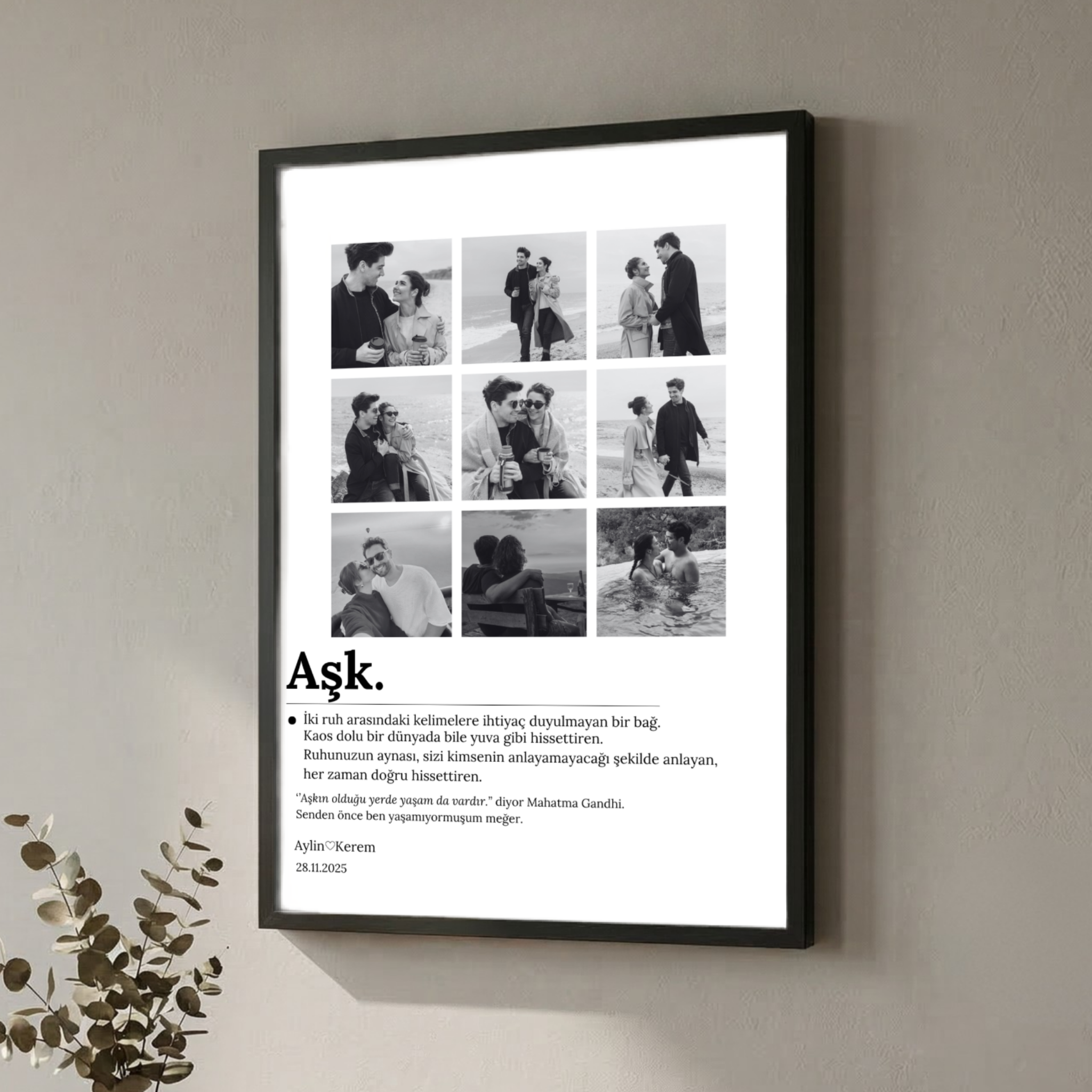 9 fotoğraflı aşk tablo en güzel hediye fikirleri, fotoğraf baskı ve tablo hediye