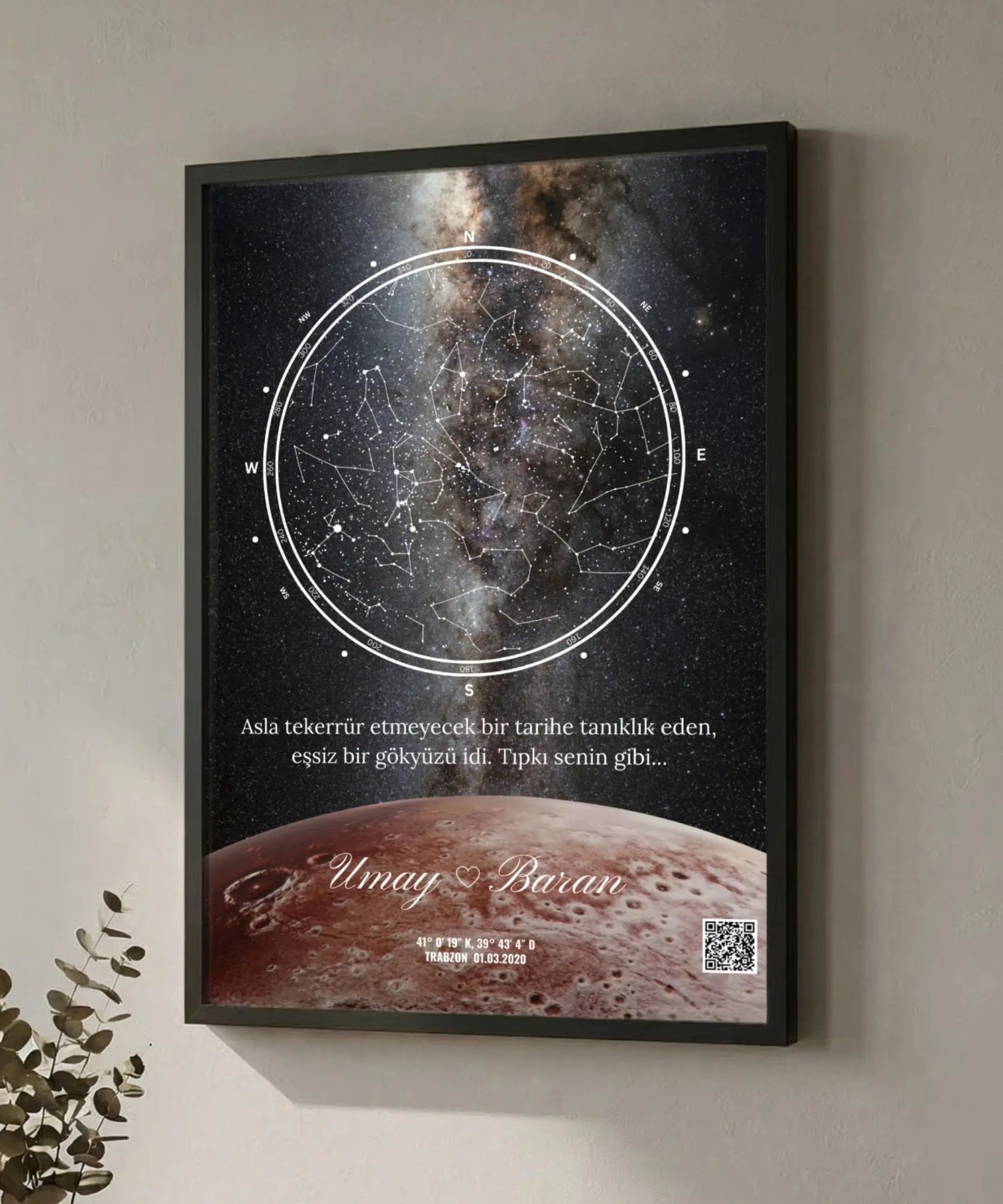 space gökyüzü yıldız haritası