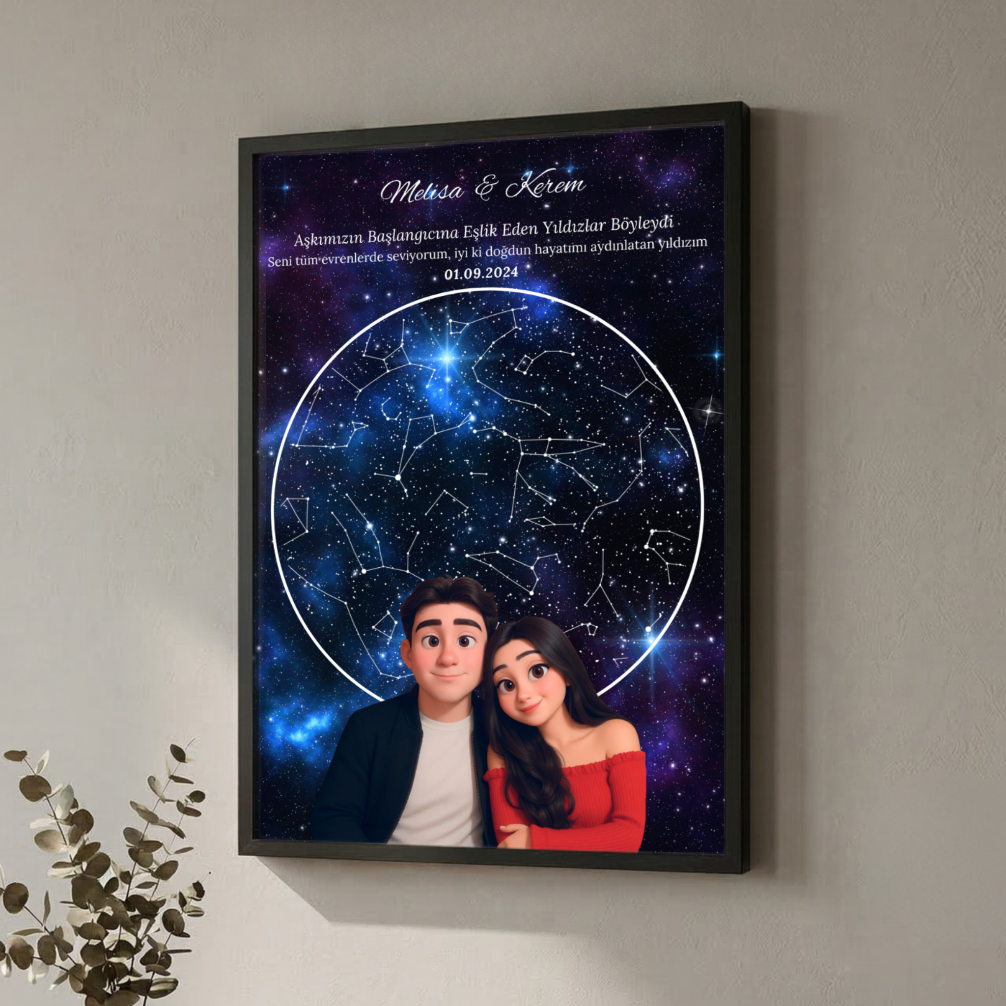 YILDIZ HARİTASI ANİMASYON TEMALI, HAPPY ENDINGS GIFT SHOP EN ÇOK BEĞENİLEN TASARIM HEDİYELİK TEMASI