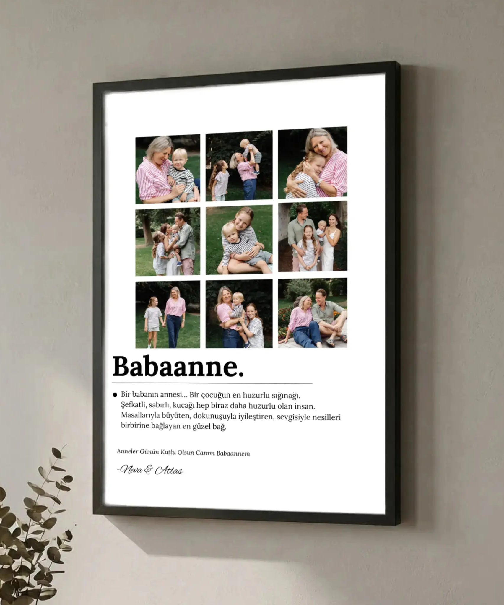 Babaanne'ye hediye fikirleri anneler gününe özel babaanne tablo en güzel anılarınıza eşlik etsin