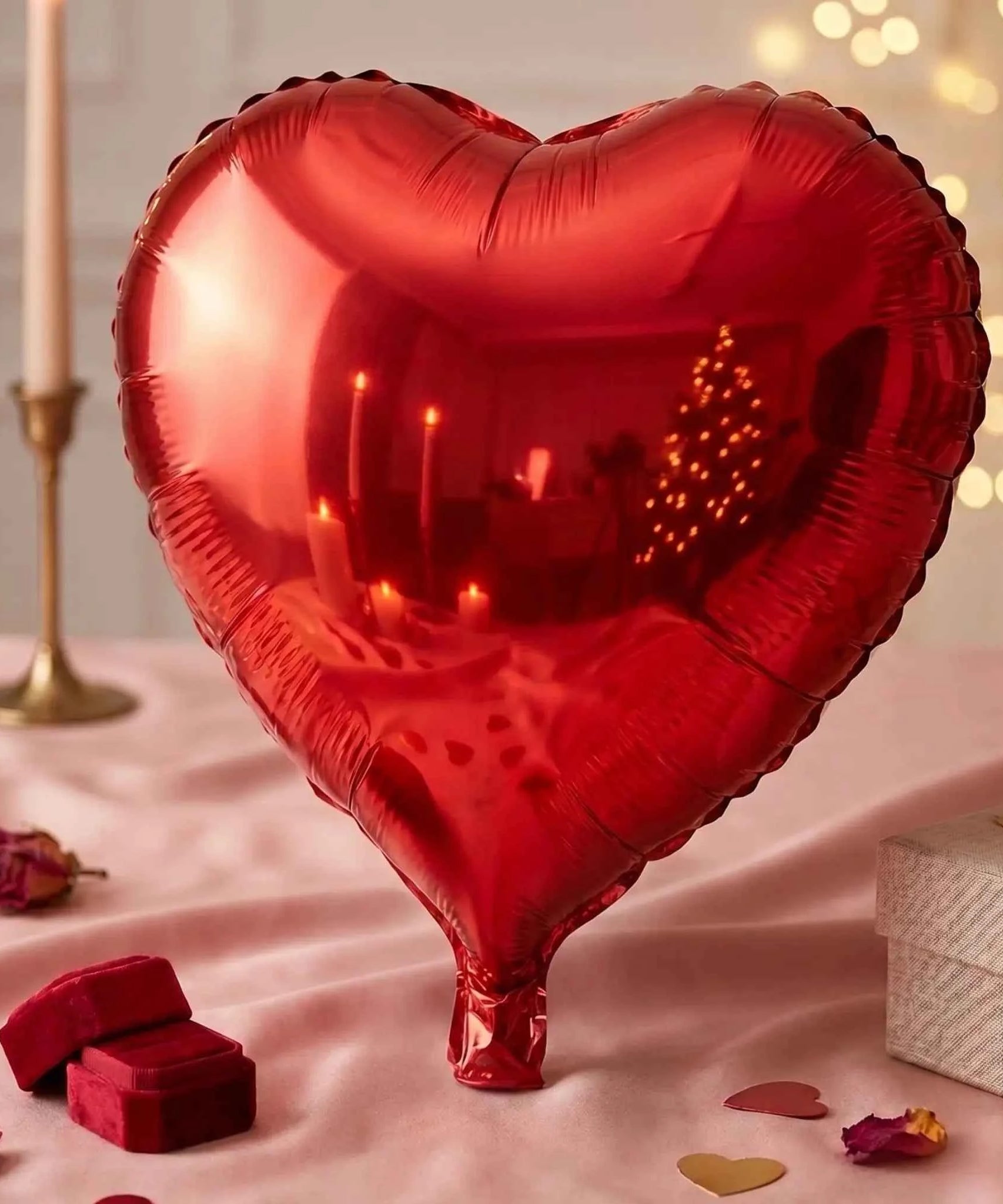 Kırmızı Kalp Folyo Balon