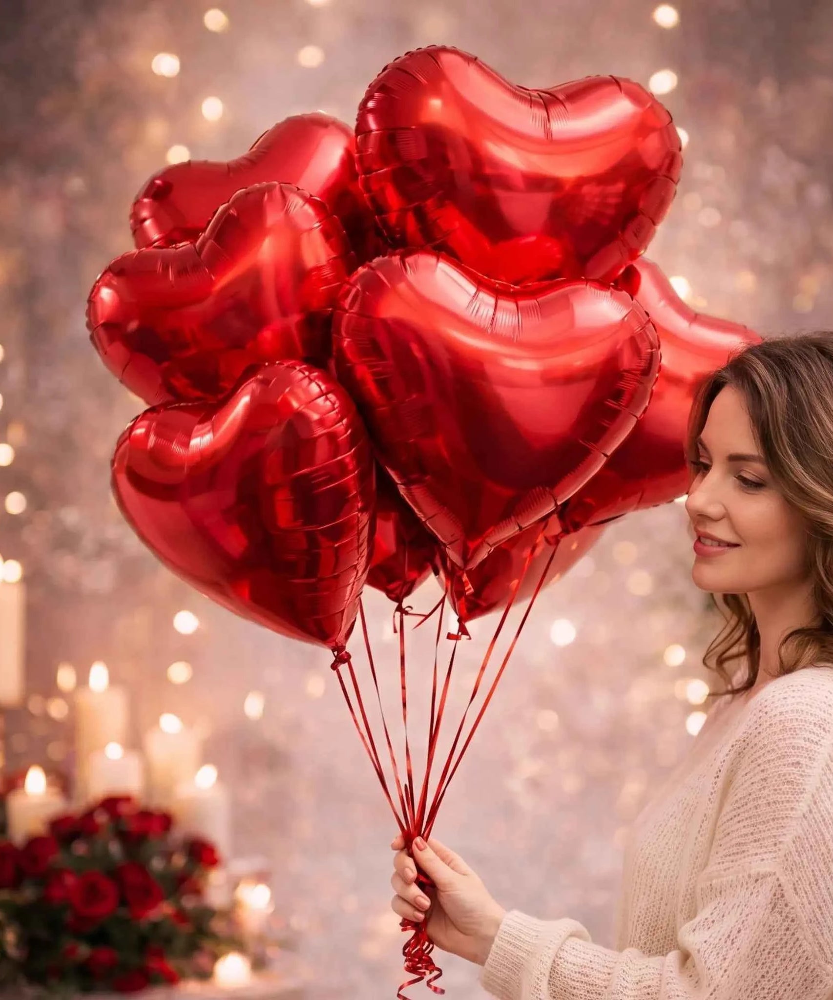 Kırmızı Kalp Folyo Balon
