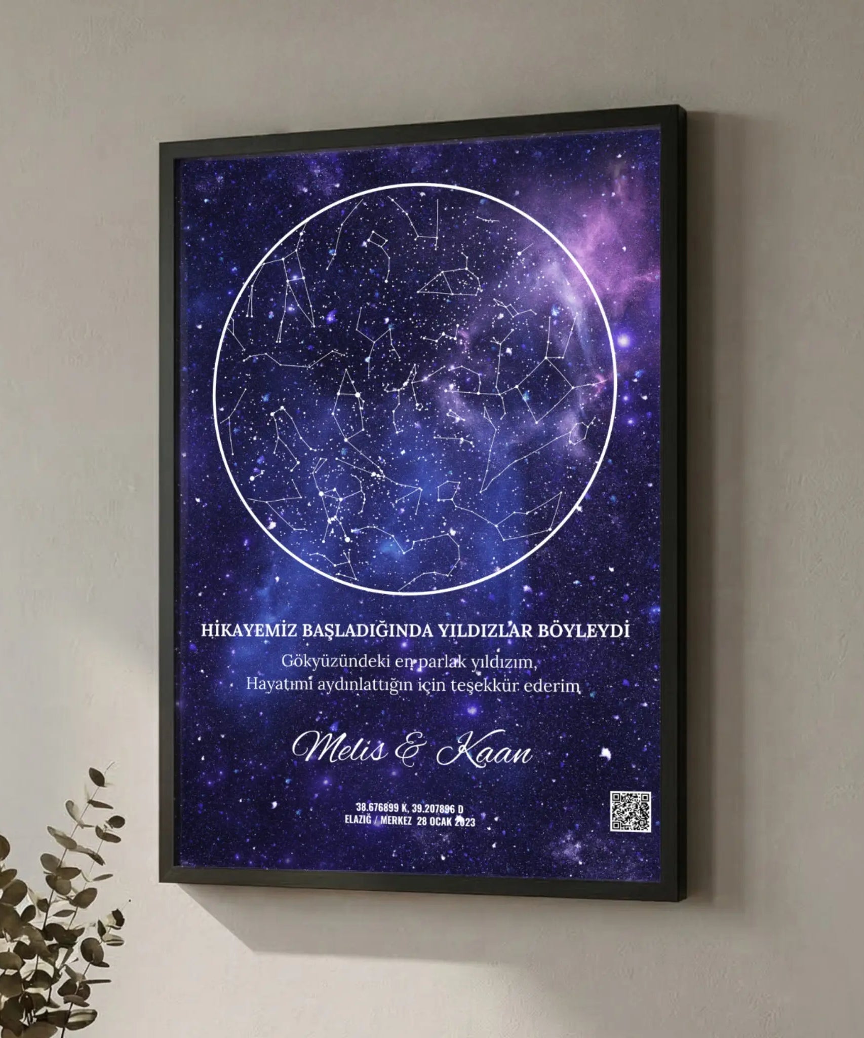 Yıldız haritası tasarım tablo