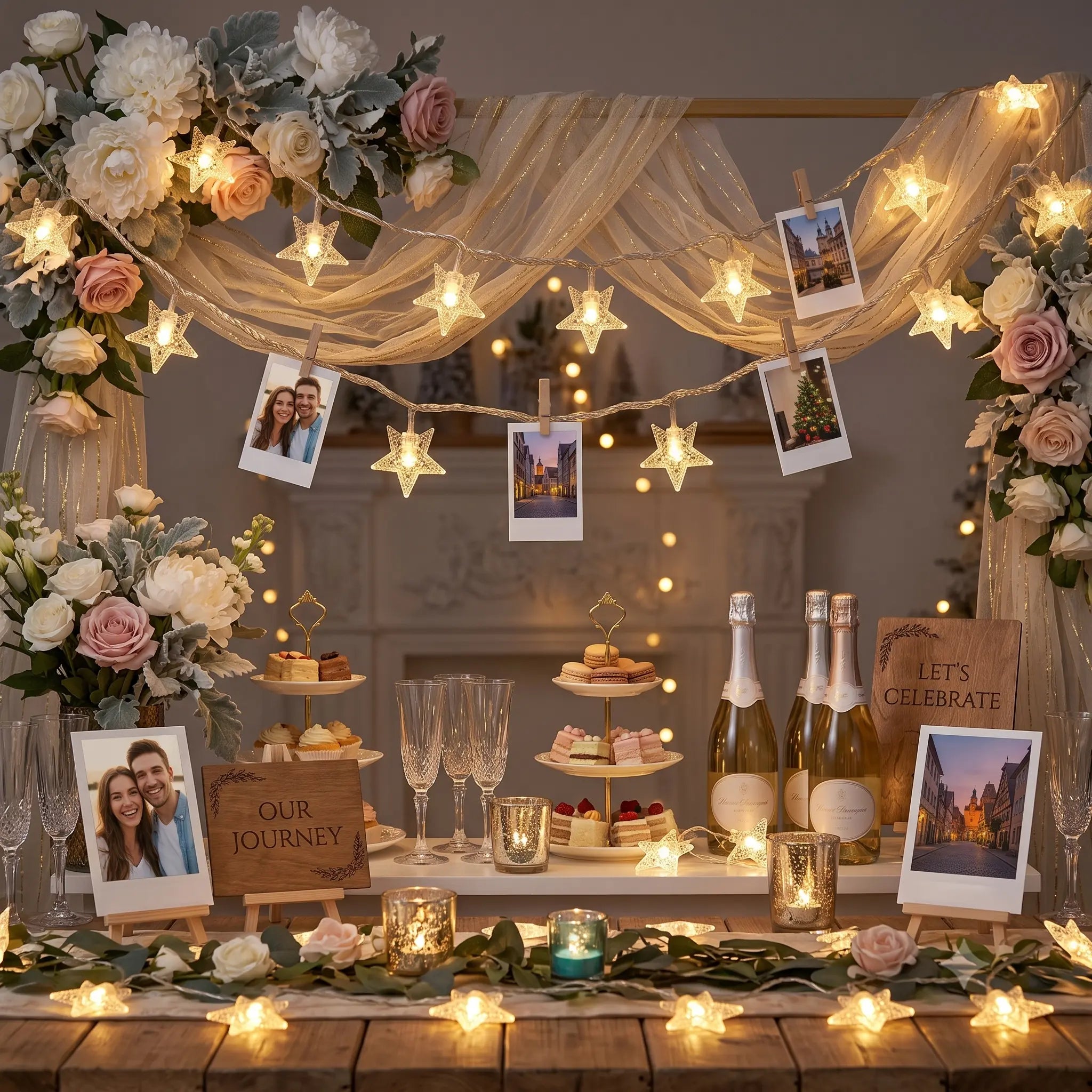 Yıldız led fotoğraf anı köşesi